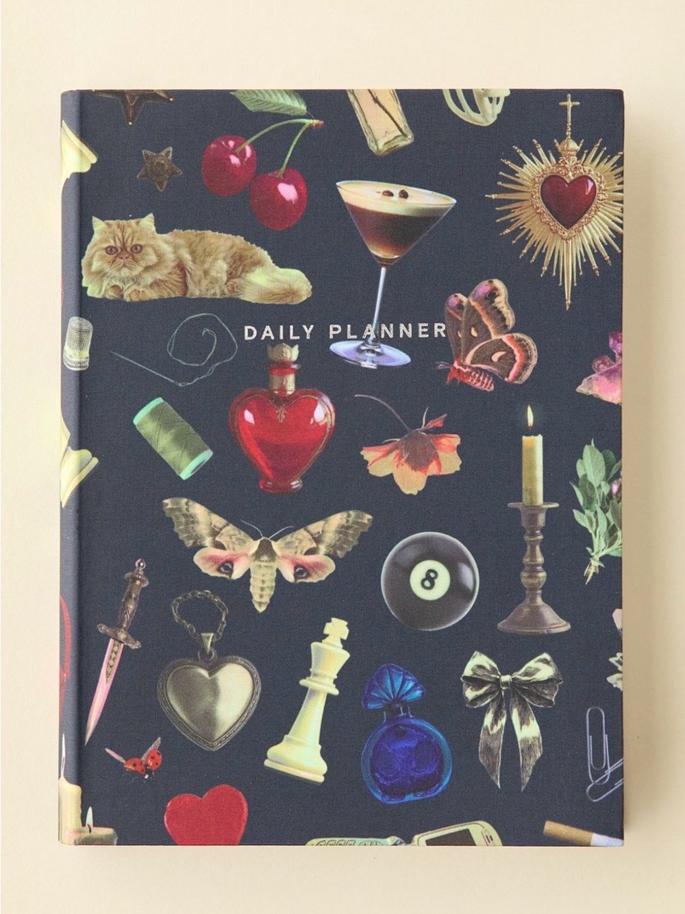 NEW Patterned Daily Planner Dark Green OS